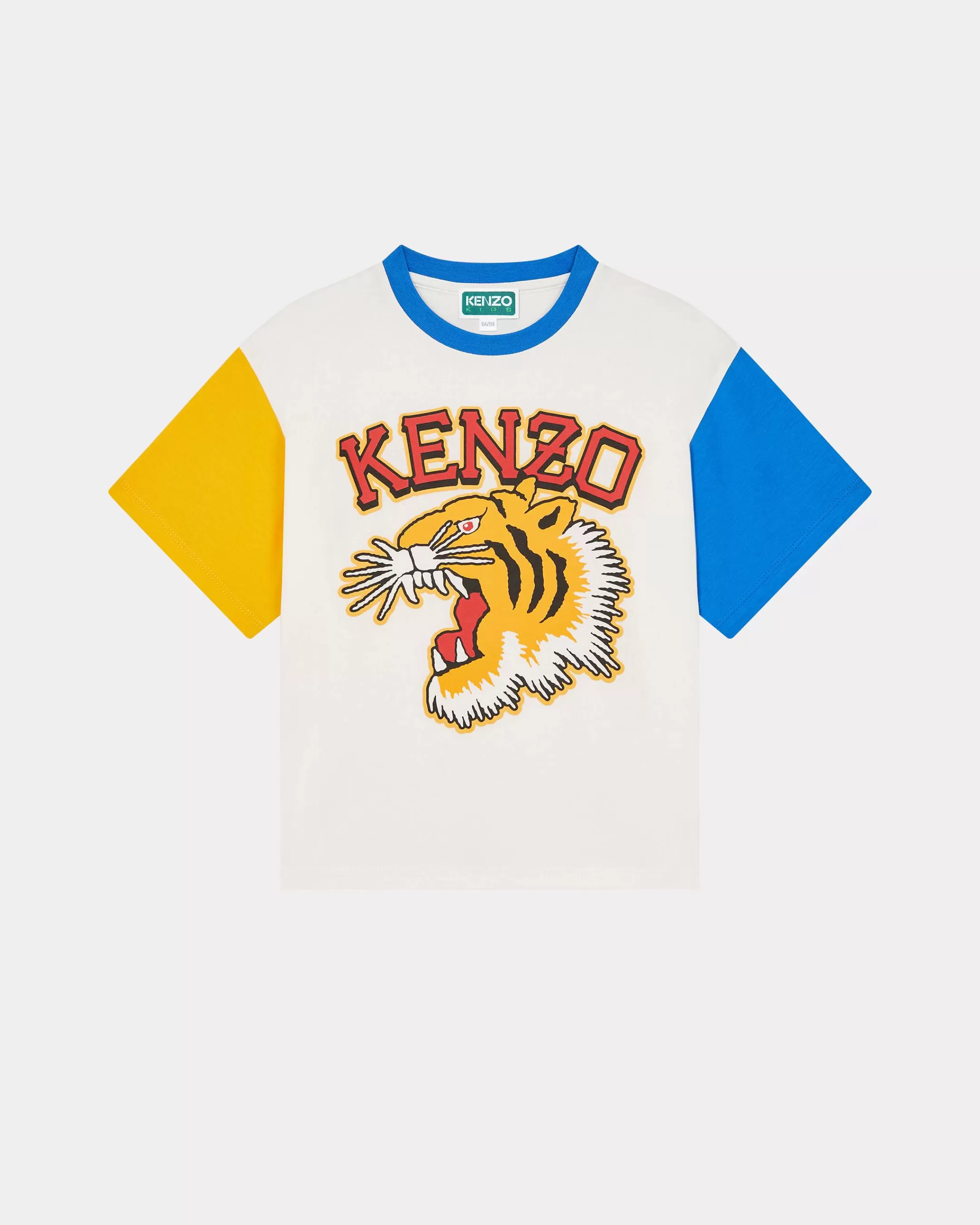 BOYS (3-12 YEARS)*KENZO Short-sleeved cotton T-shirt Off White