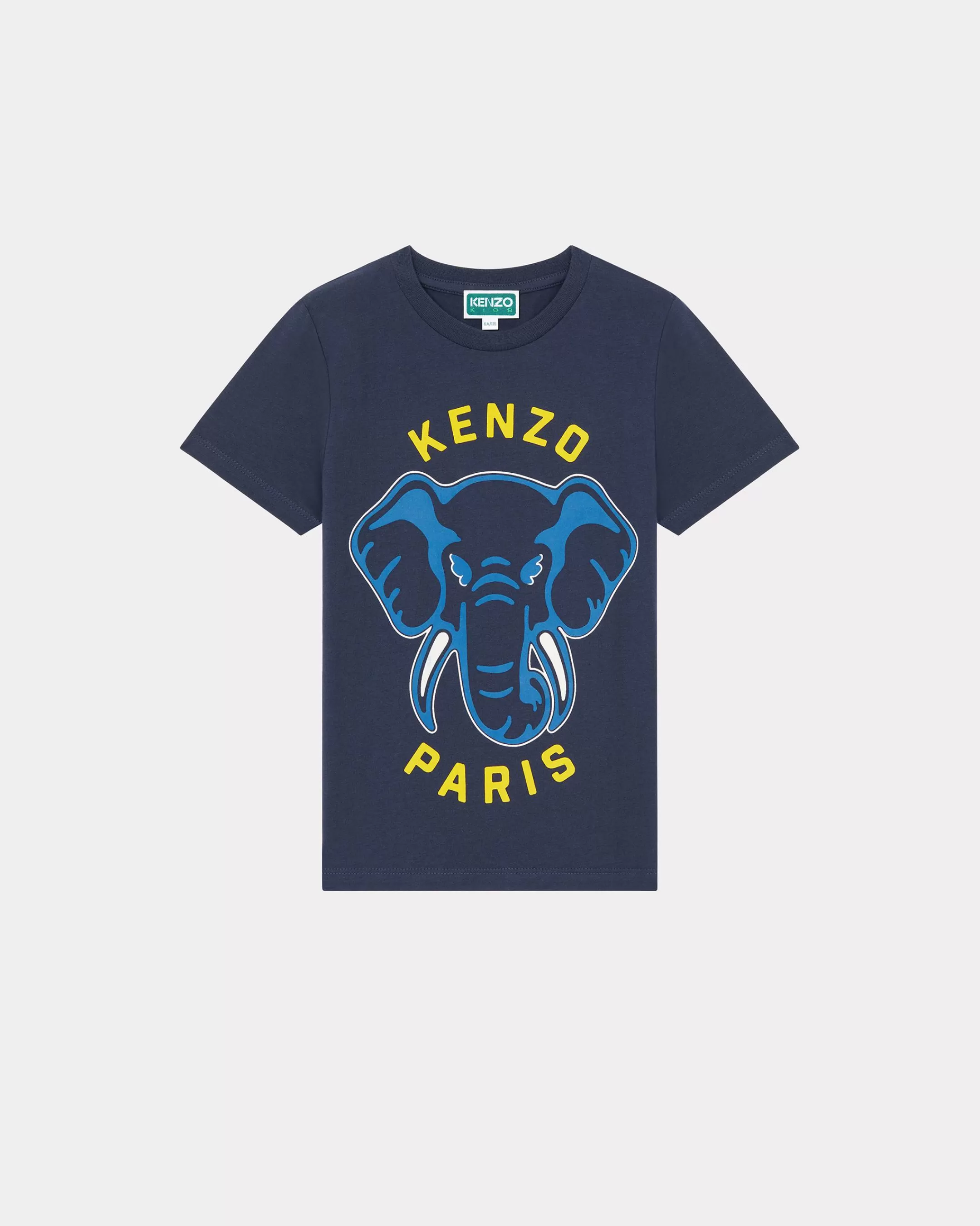 BOYS (3-12 YEARS)*KENZO Short-sleeved cotton T-shirt Navy Blue