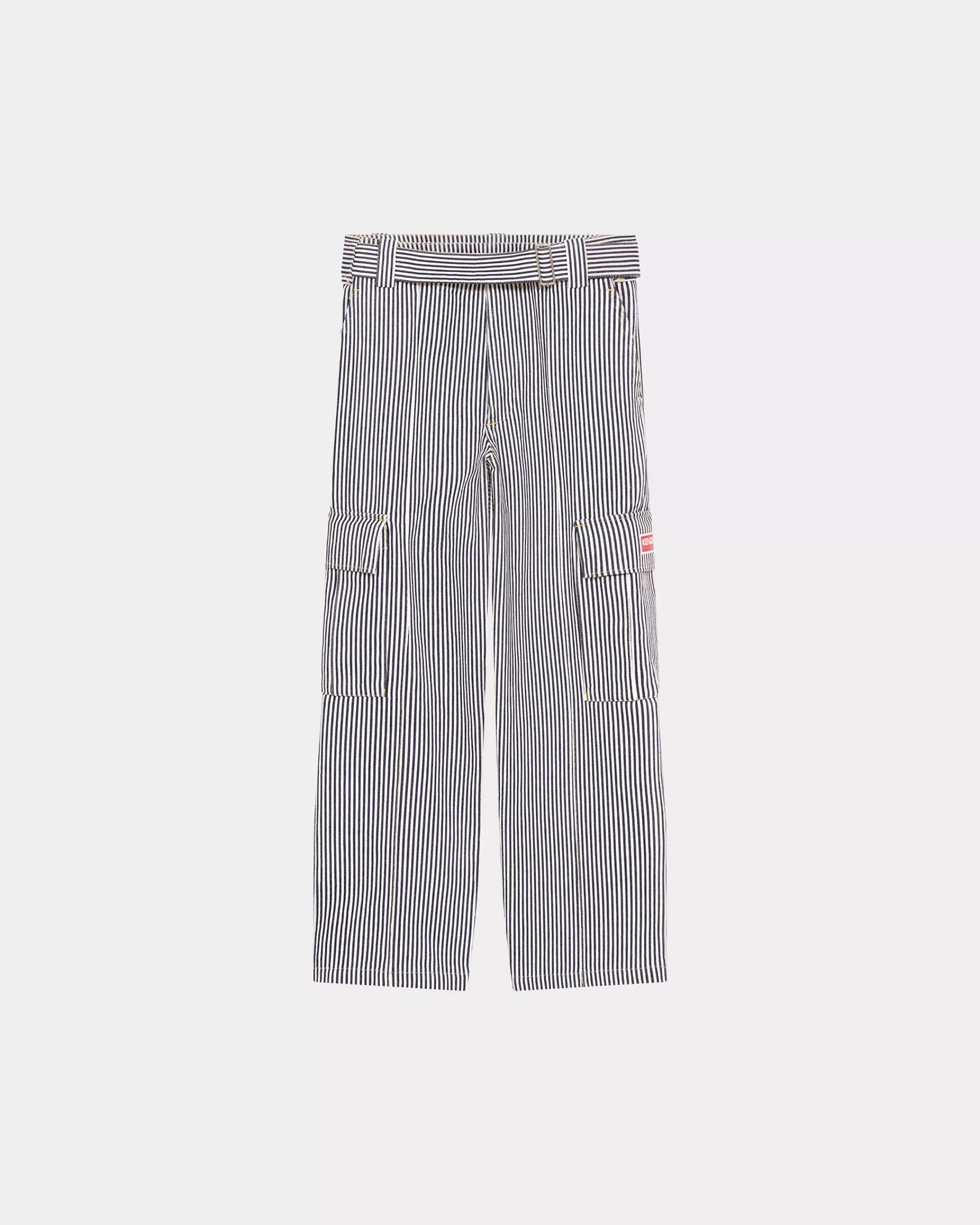 Denim | Pants and Shorts*KENZO Straight-cut genderless ARMY jeans Rinse Blue Denim