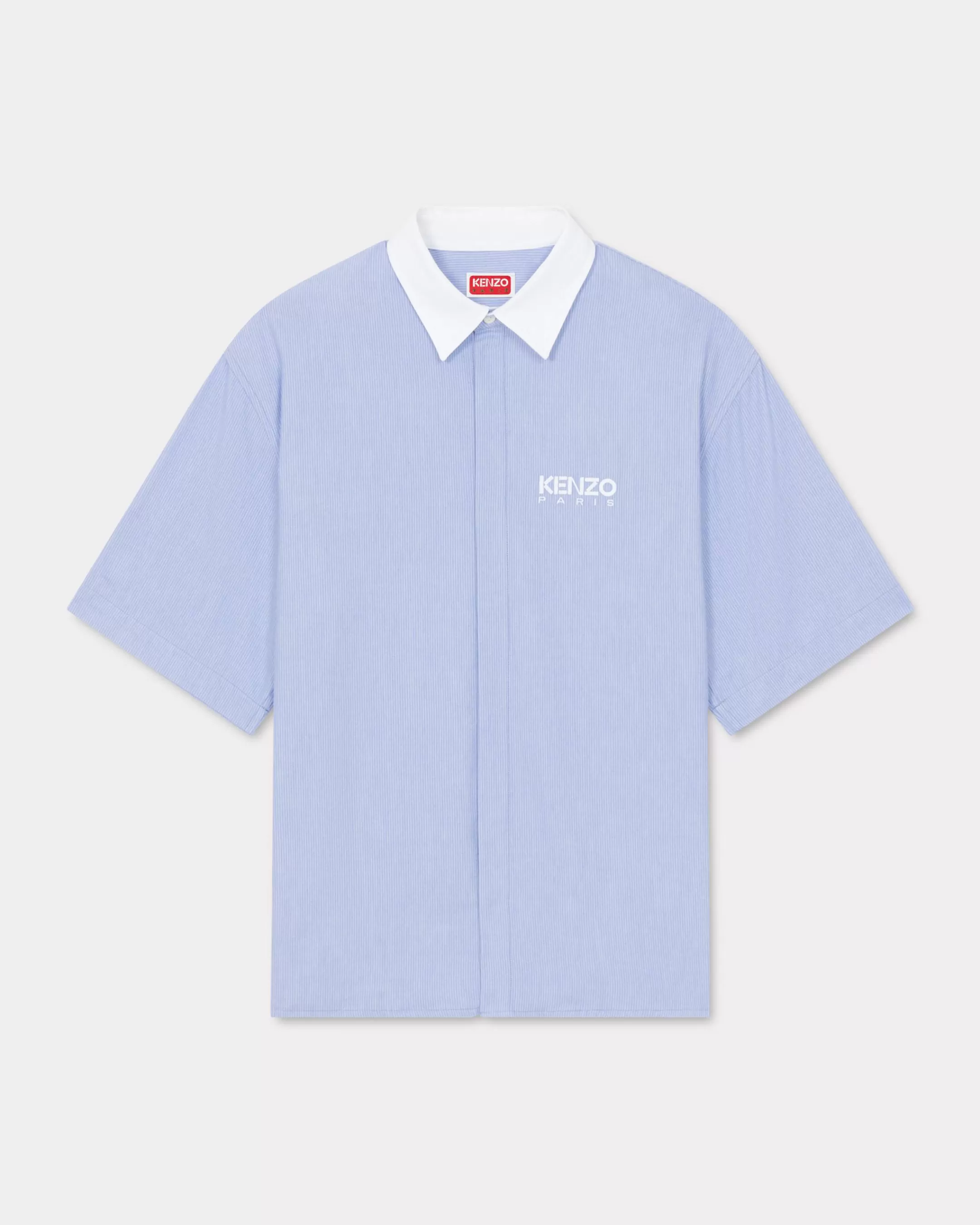 Tailoring | Shirts*KENZO Stripes short sleeve shirt Sky Blue