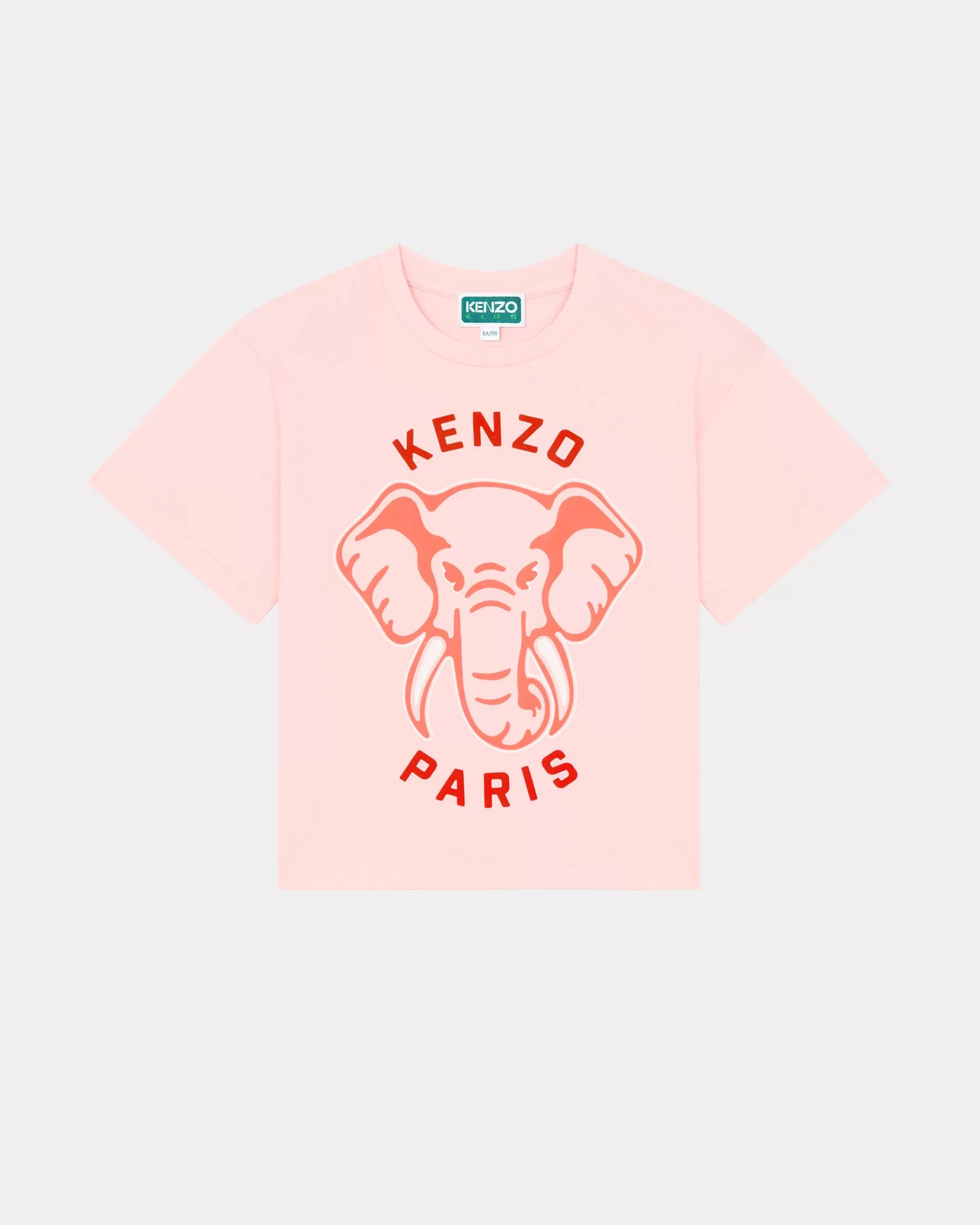 GIRLS (3-12 YEARS)*KENZO T-shirt with an elephant print Pastel Pink