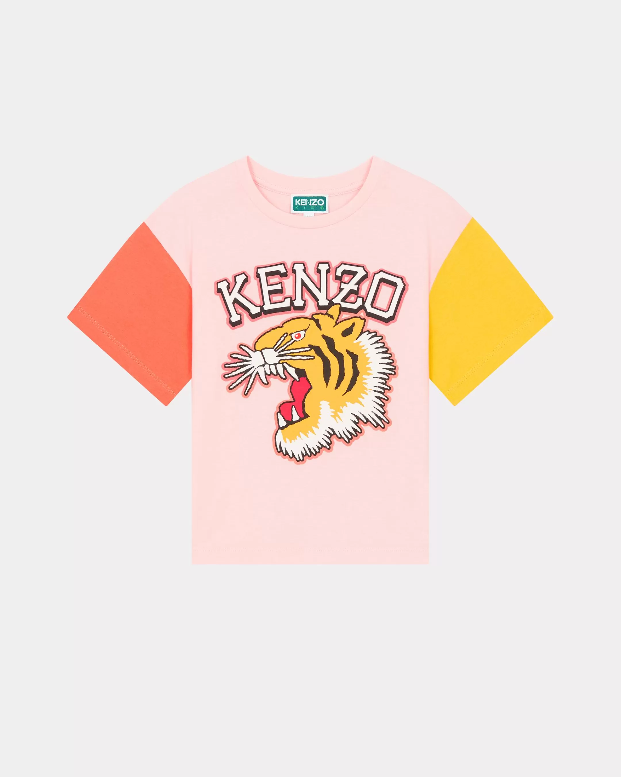 GIRLS (3-12 YEARS)*KENZO T-shirt with contrasting sleeves Pastel Pink