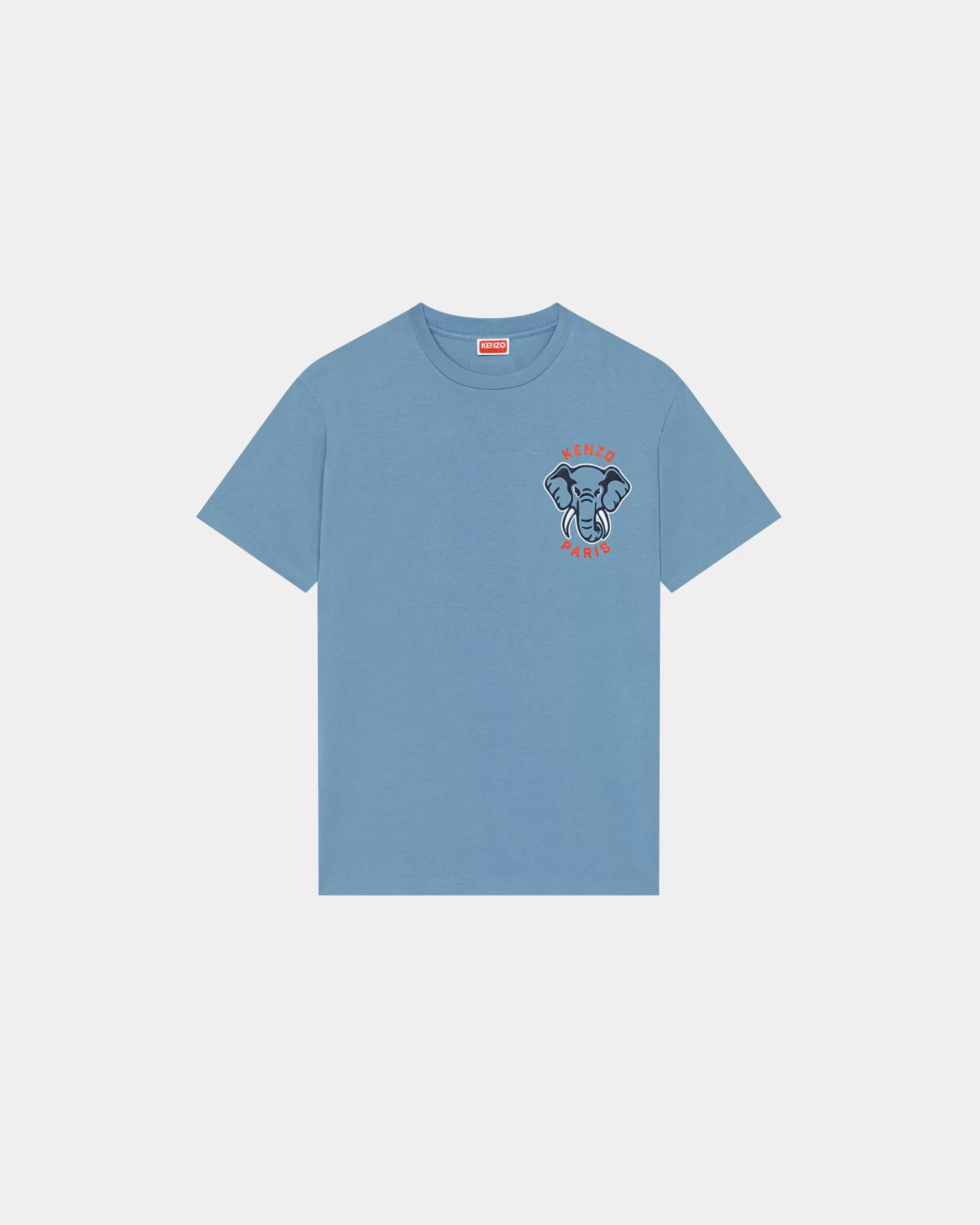 T-shirts and Polos*KENZO 'Varsity Jungle' Elephant T-shirt Cyan