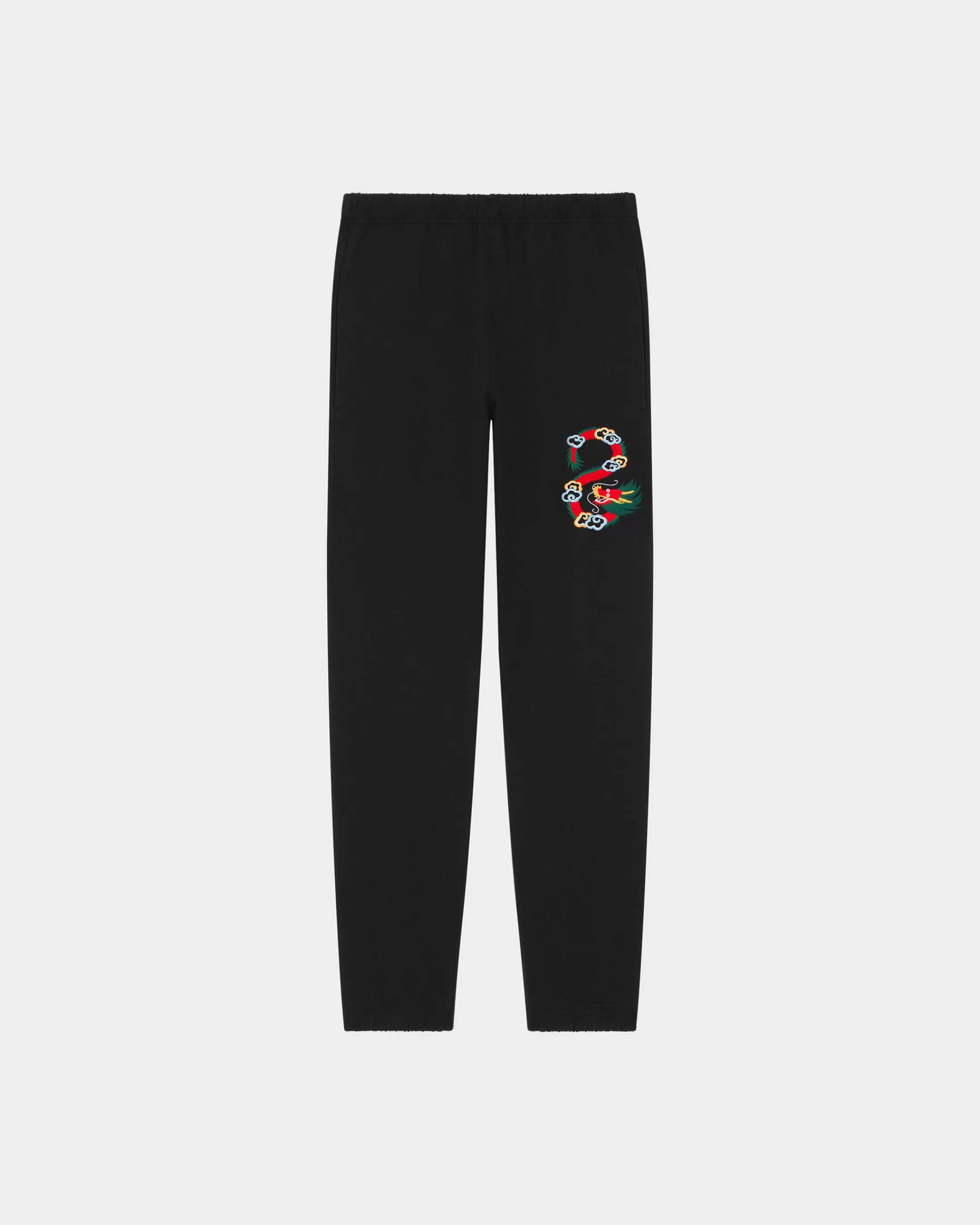 Pants and Shorts*KENZO 'Year of the Dragon' classic embroidered jogging trousers Black