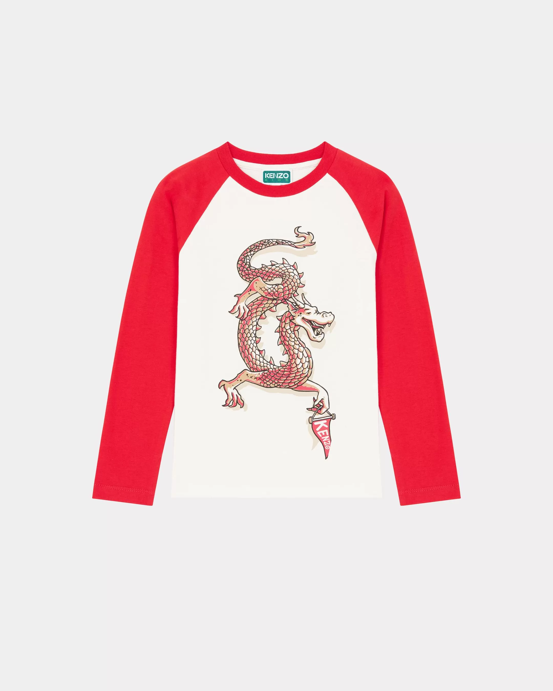 BOYS (3-12 YEARS)*KENZO Year of the Dragon' cotton T-shirt Cream