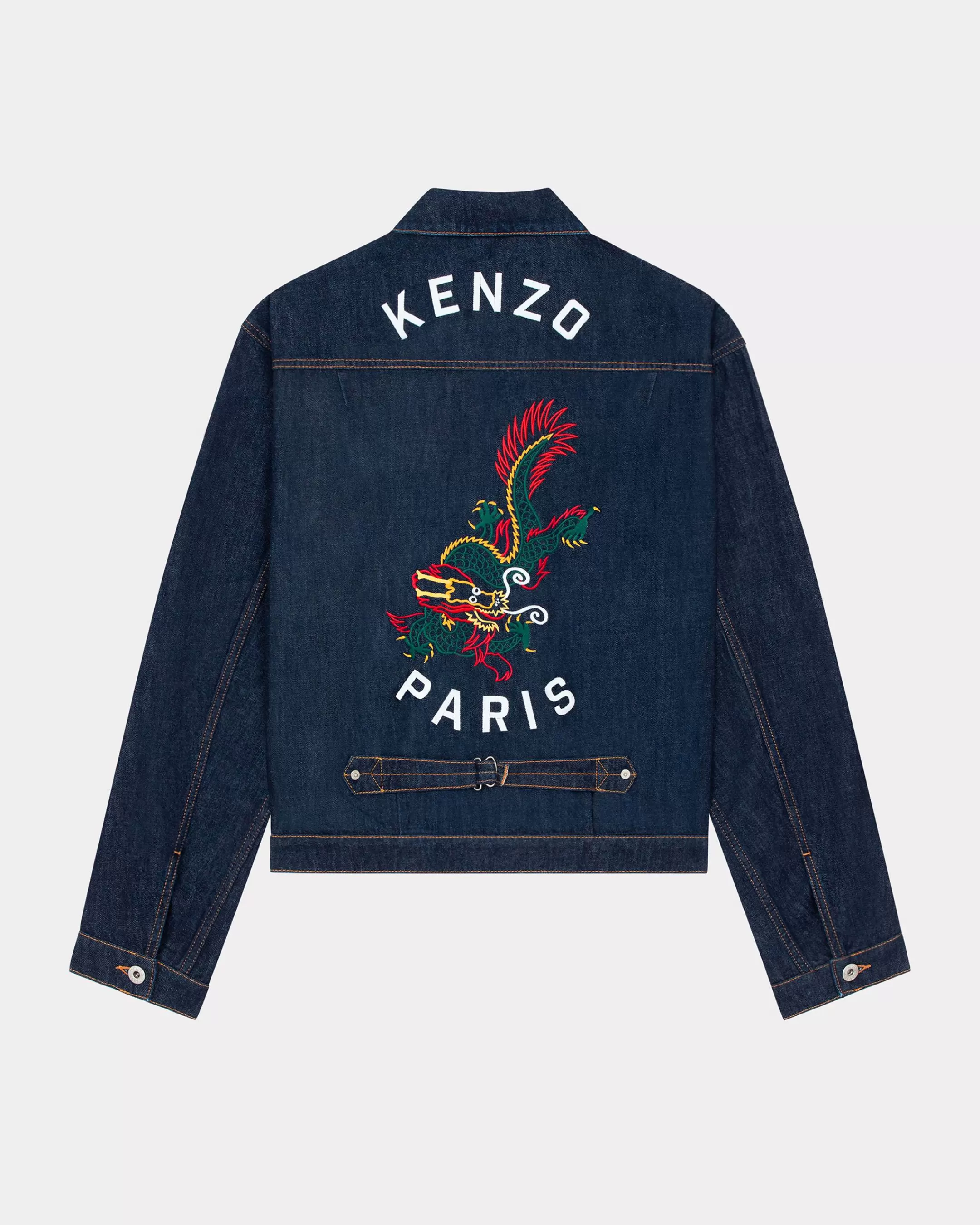 Denim | Jackets and Coats*KENZO 'Year of the Dragon' embroidered denim trucker jacket Rinse Blue Denim