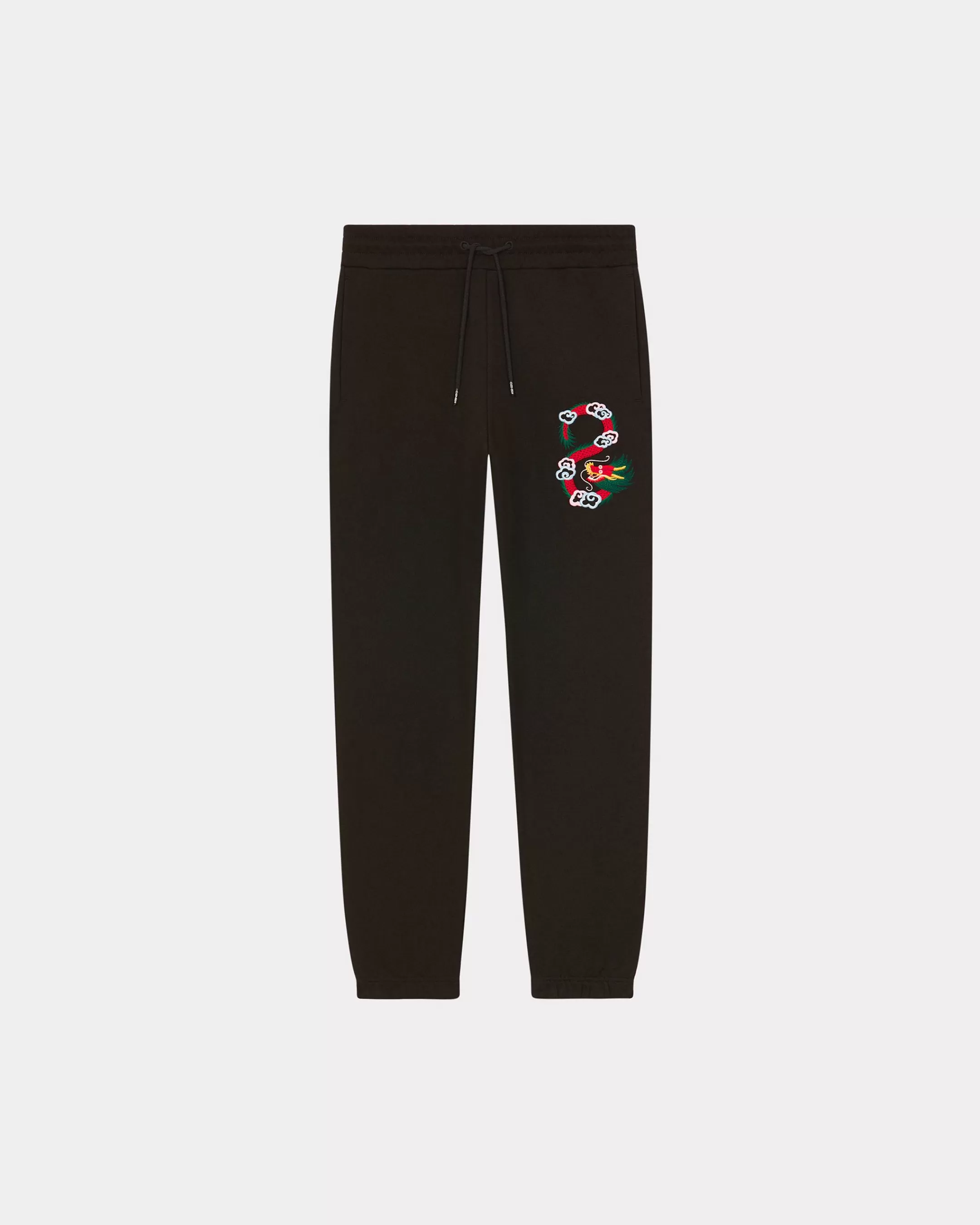 Pants and Shorts*KENZO 'Year of the Dragon' embroidered jogging bottoms Black