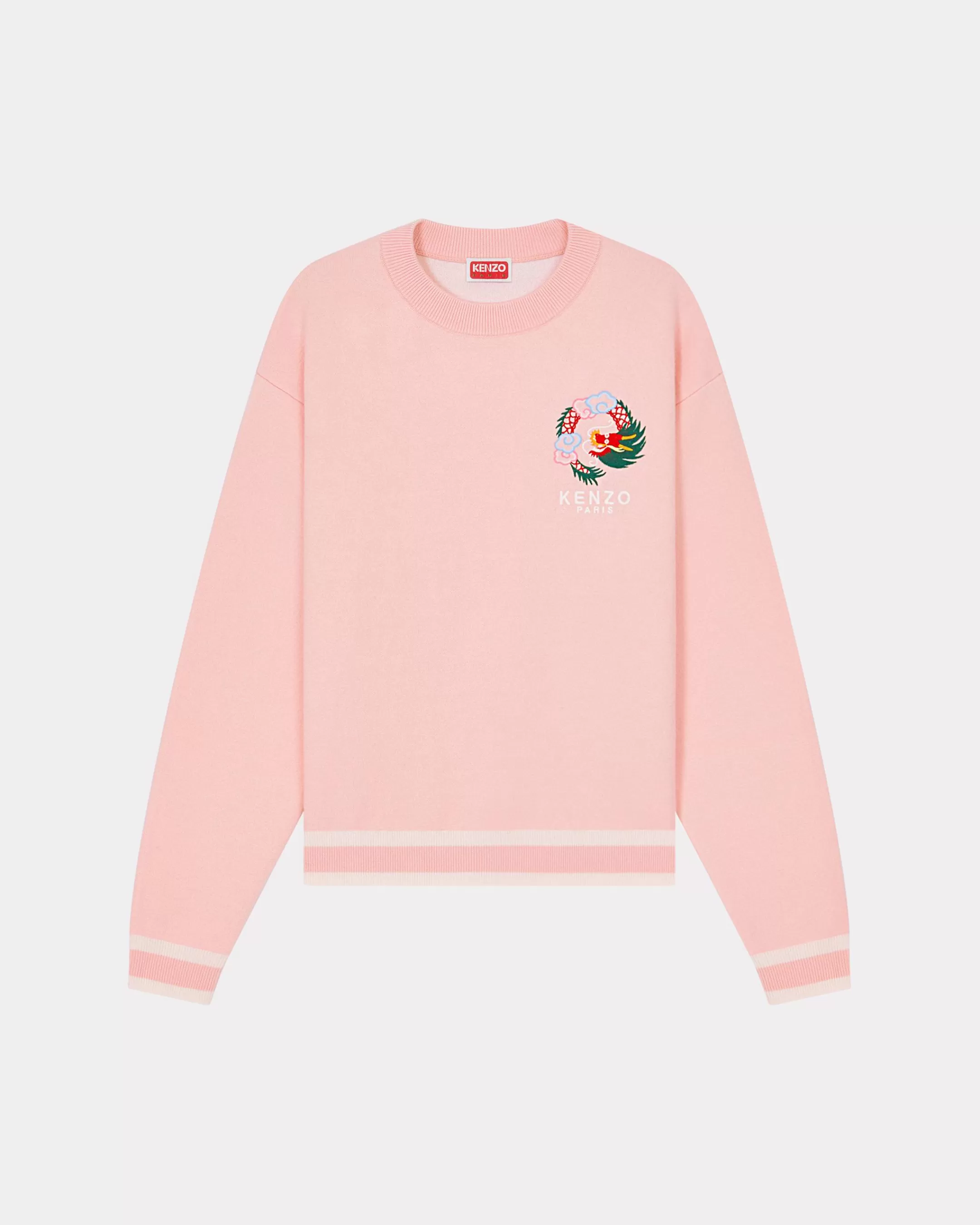 Knitwear | Gifts*KENZO 'Year of the Dragon' embroidered jumper Faded Pink