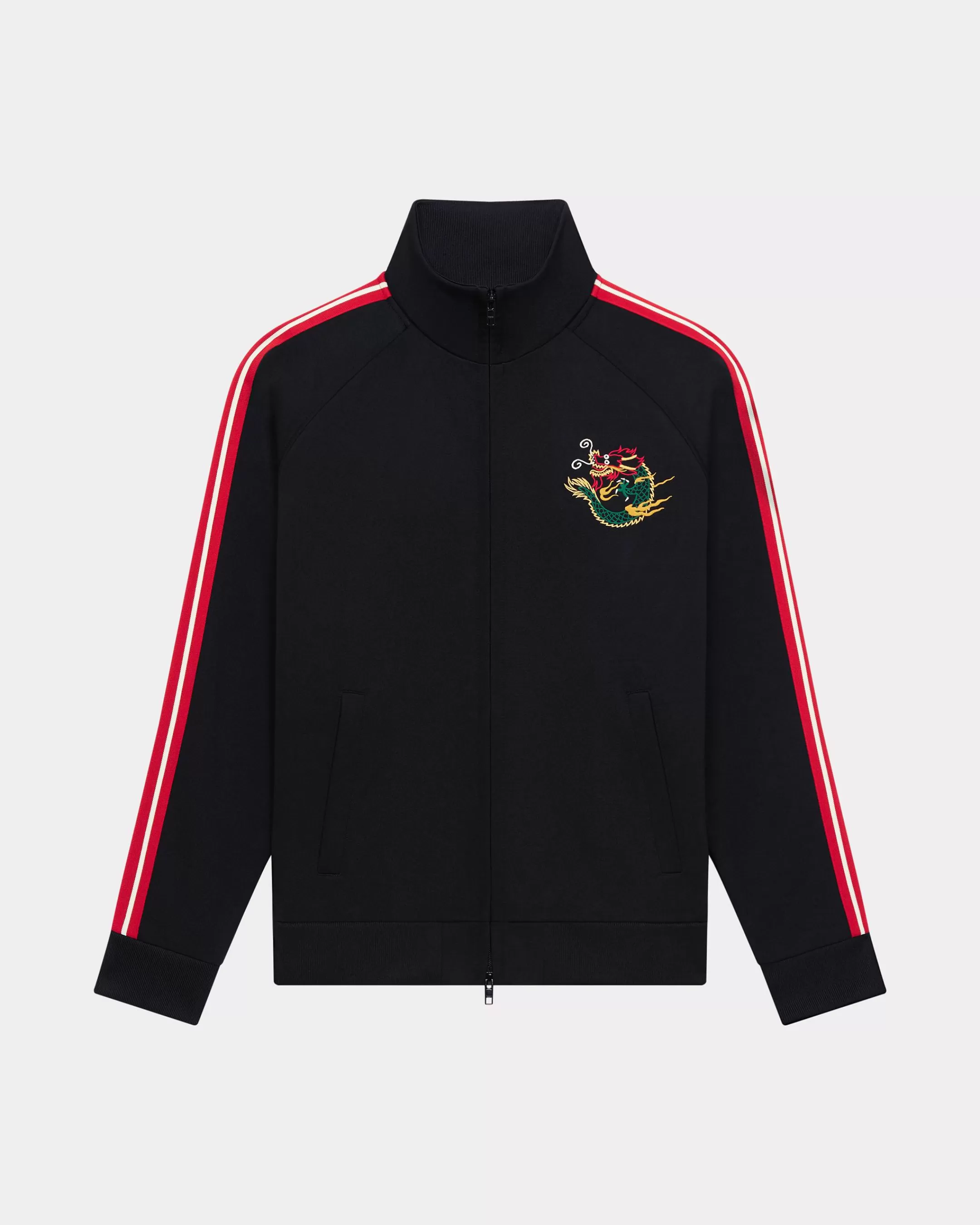 Sweatshirts and Hoodies*KENZO 'Year of the Dragon' embroidered shirt jacket Black