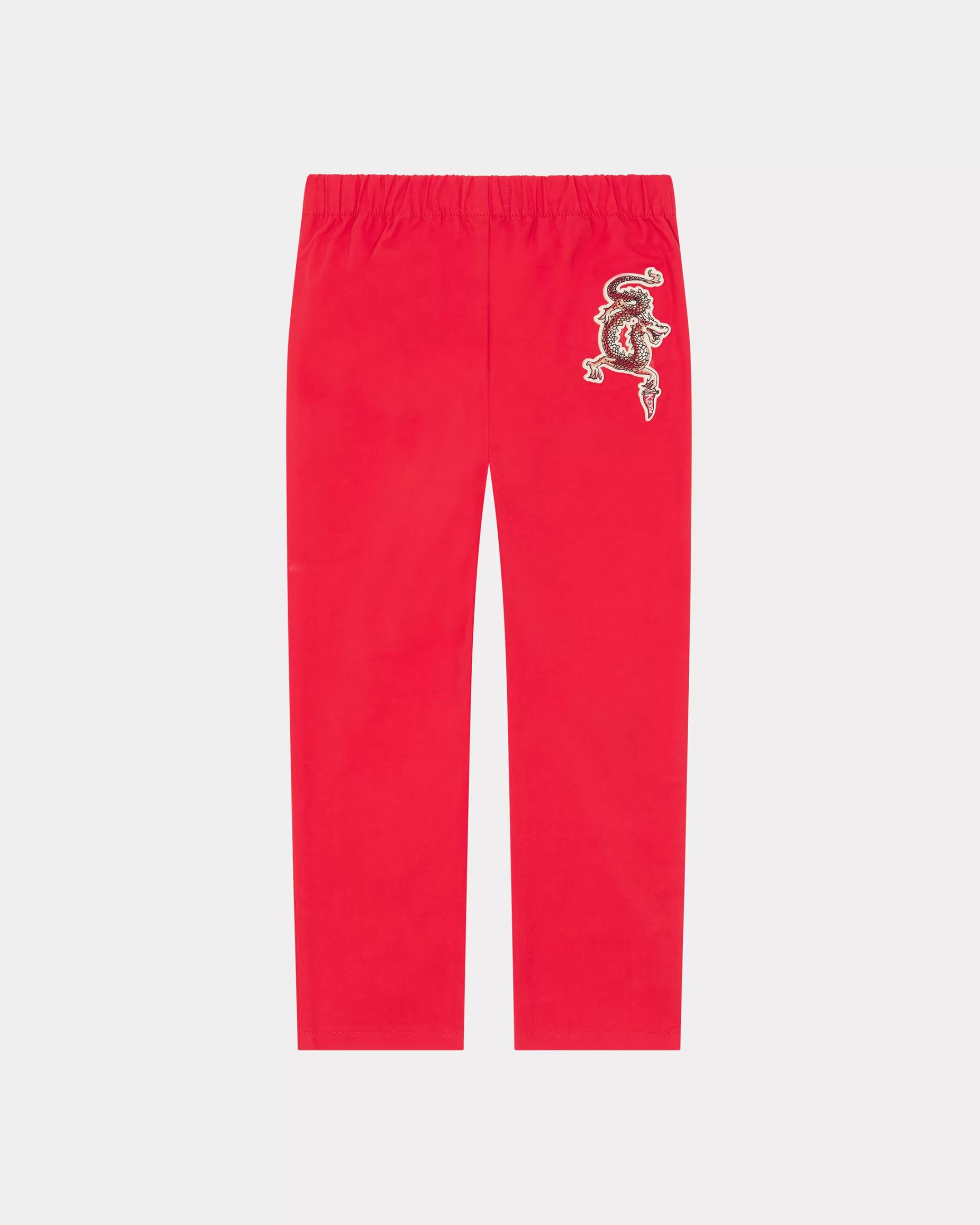 BOYS (3-12 YEARS)*KENZO Year of the Dragon' embroidered trousers Medium Red