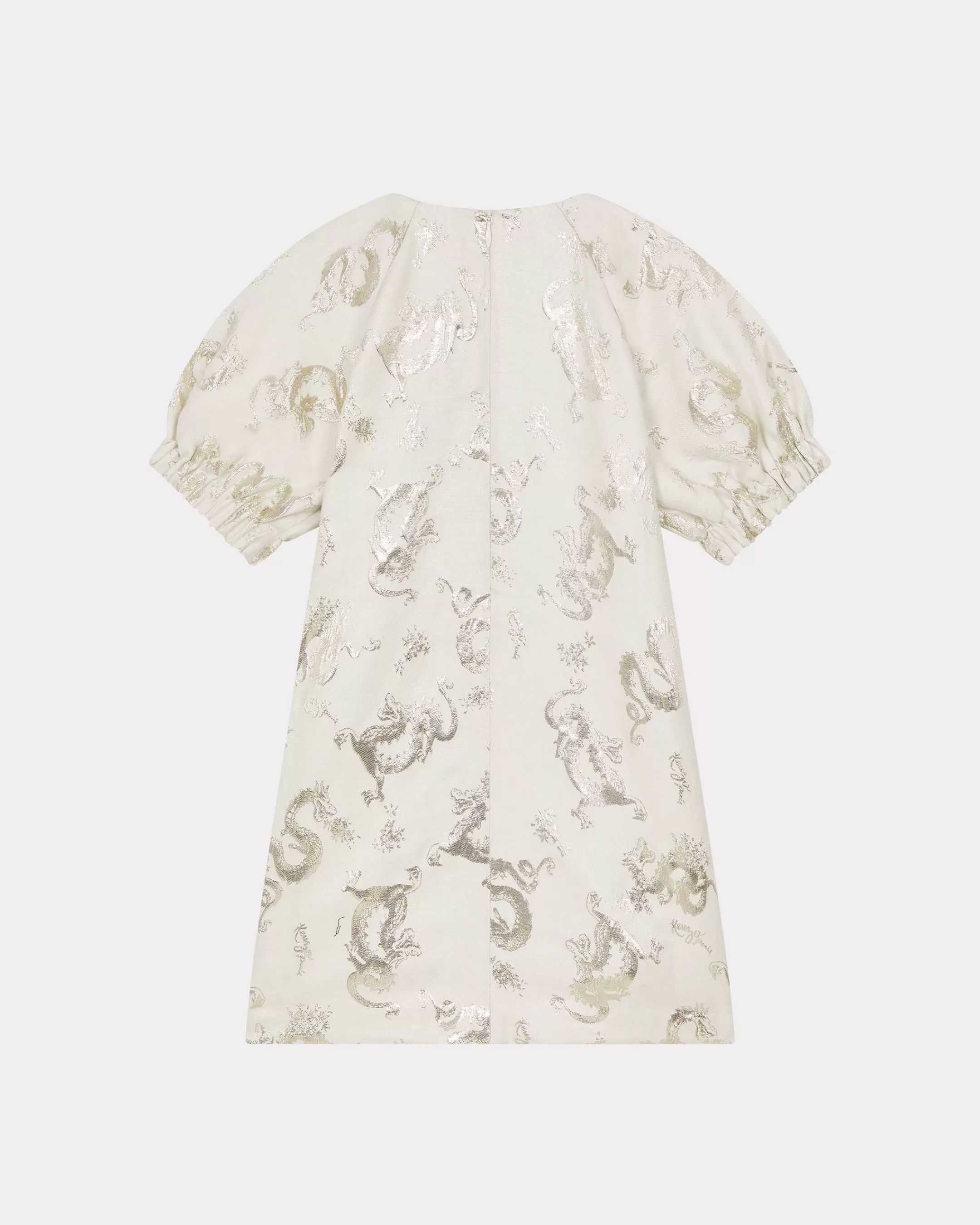 GIRLS (3-12 YEARS)*KENZO Year of the Dragon' flared dress Cream