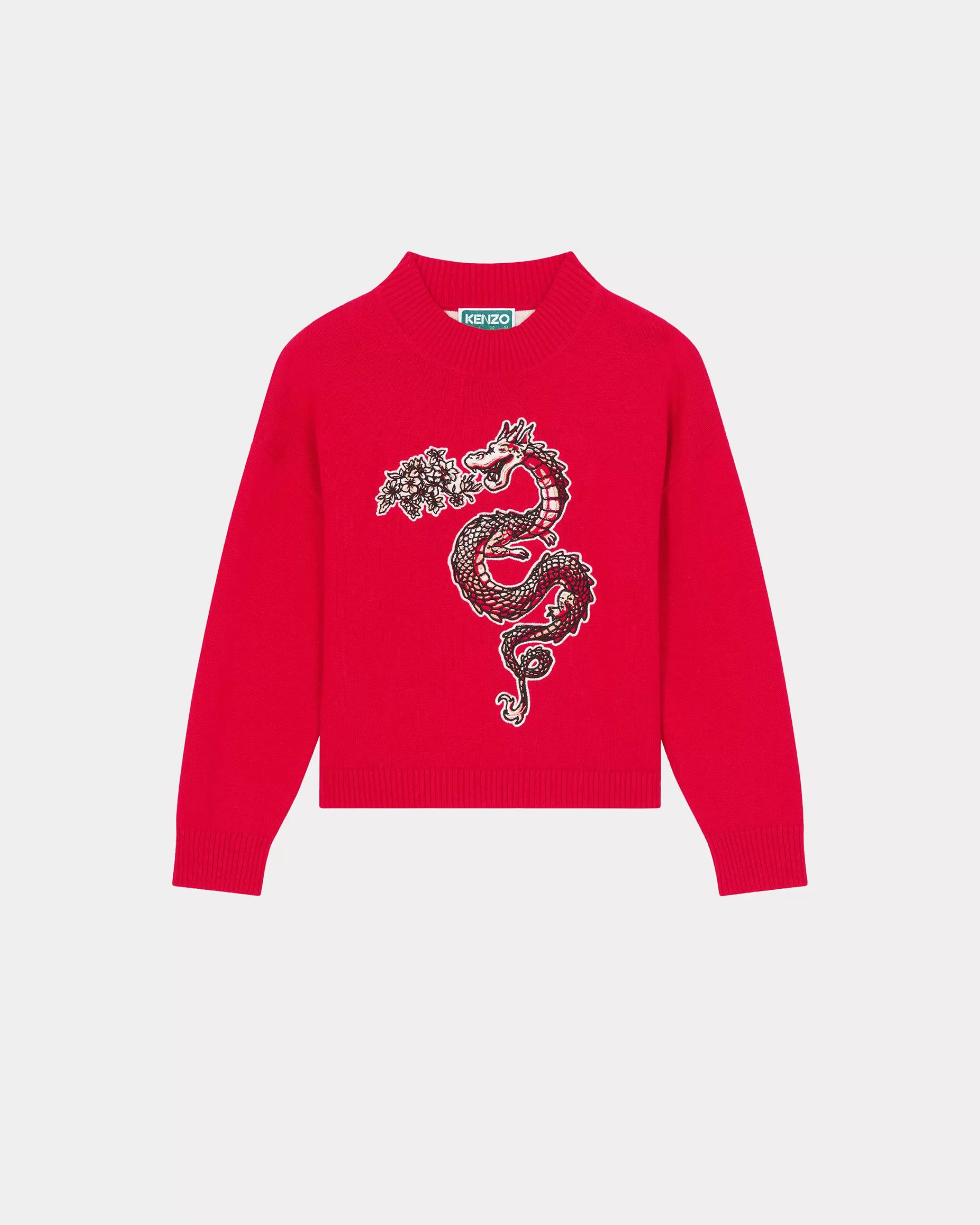 GIRLS (3-12 YEARS)*KENZO Year of the Dragon' knitted jumper Medium Red