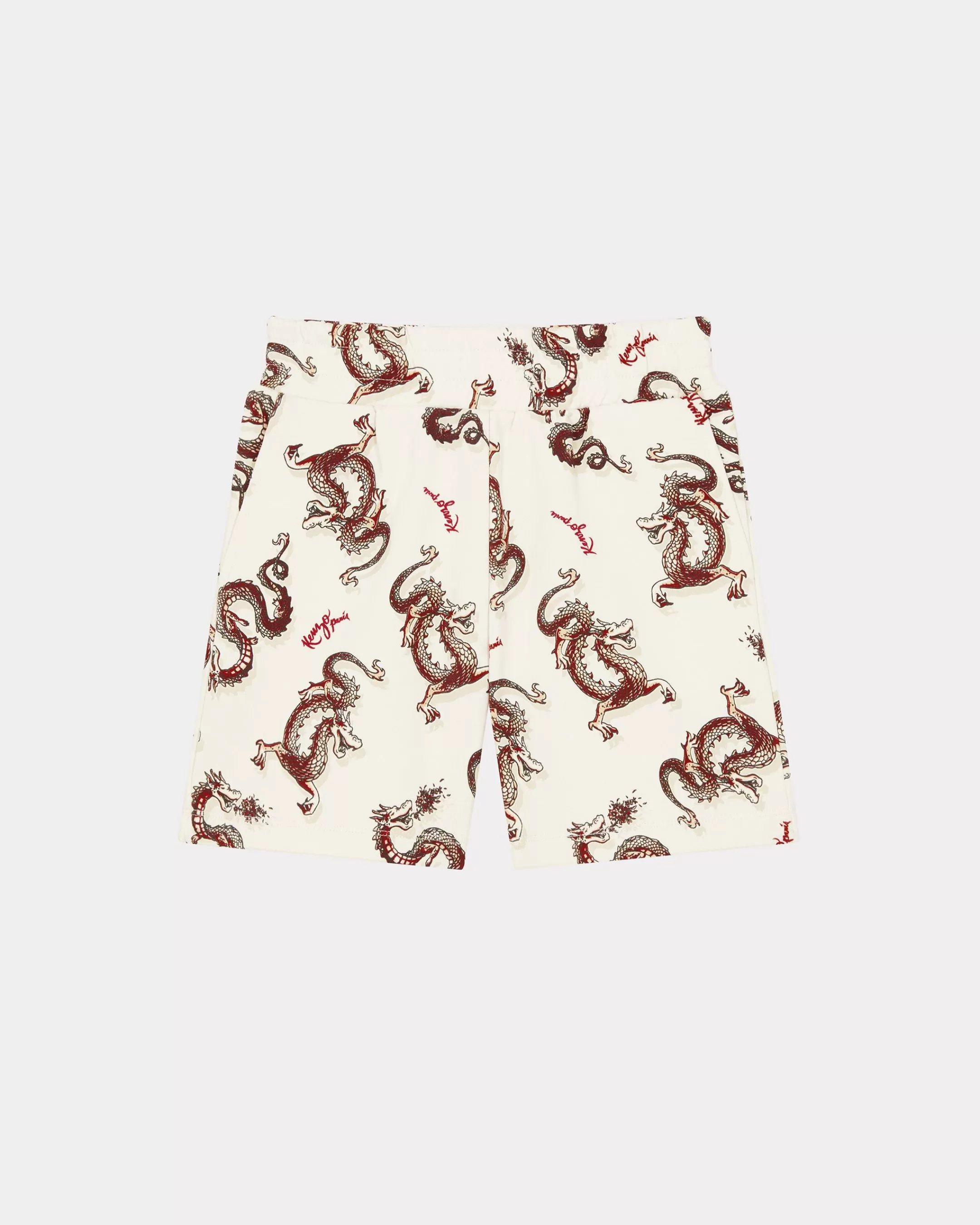 BOYS (3-12 YEARS)*KENZO Year of the Dragon' printed shorts Cream