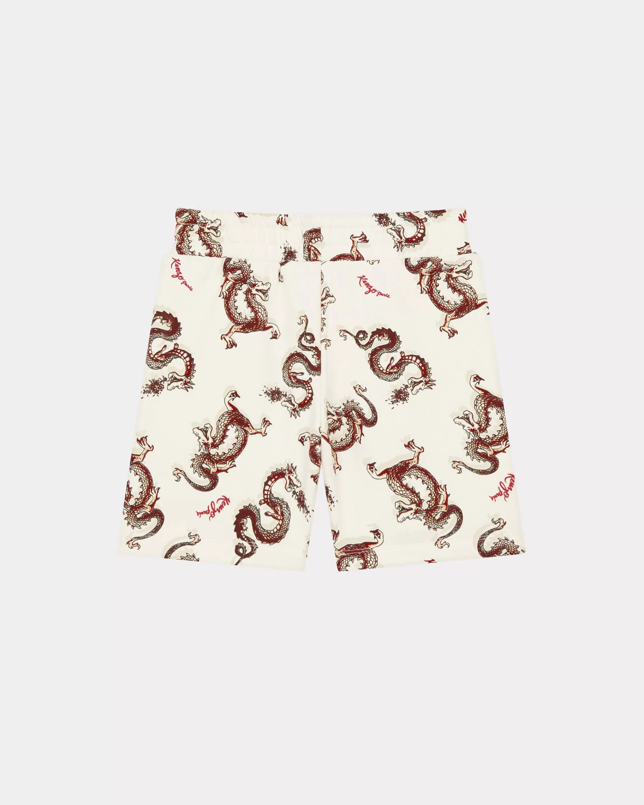 BOYS (3-12 YEARS)*KENZO Year of the Dragon' printed shorts Cream