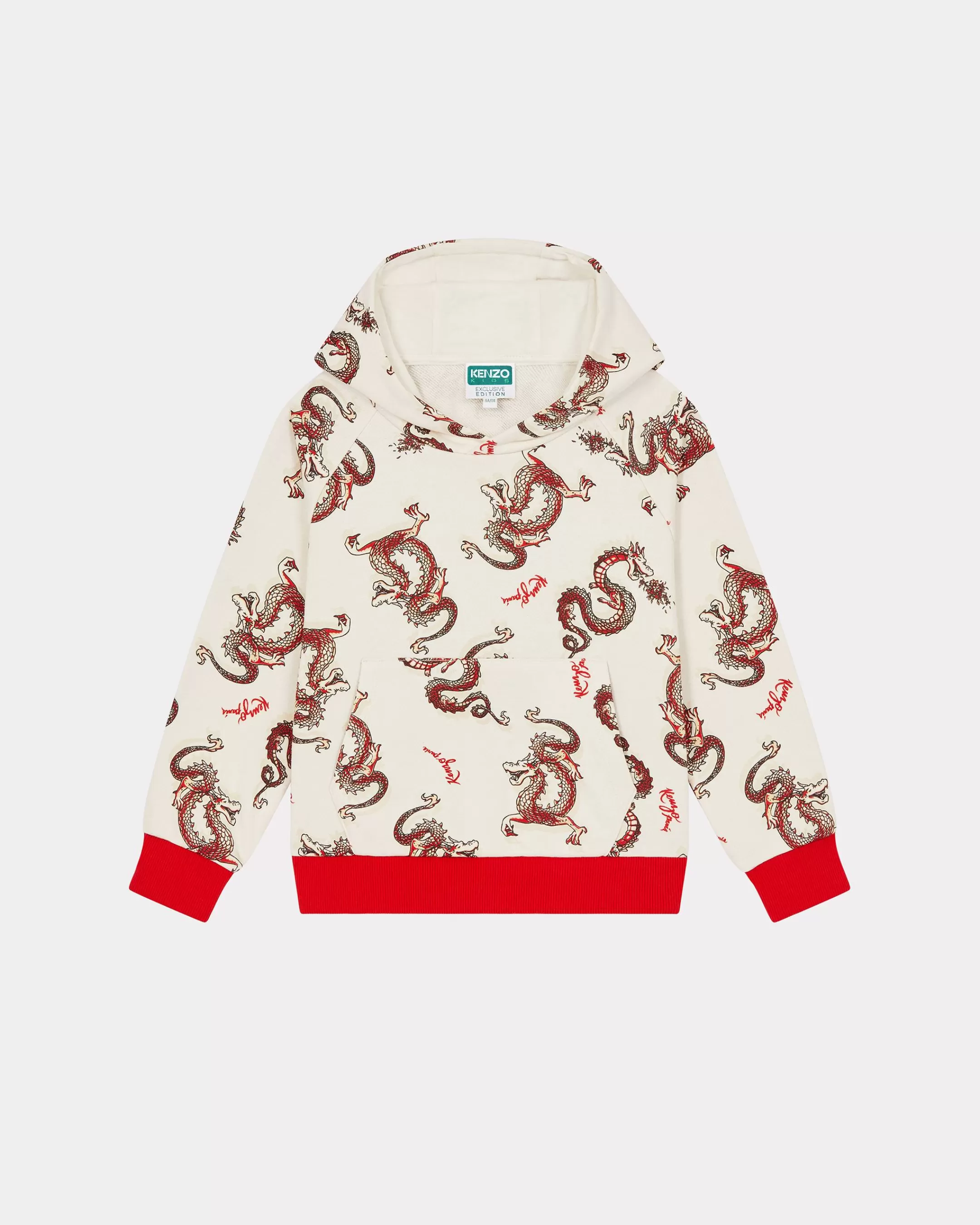 BOYS (3-12 YEARS) | GIRLS (3-12 YEARS)*KENZO Year of the Dragon' printed sweatshirt Cream