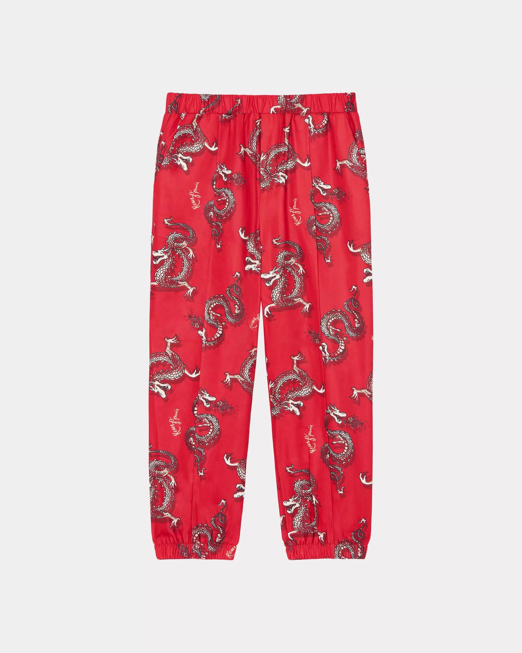 BOYS (3-12 YEARS)*KENZO Year of the Dragon' printed trousers Medium Red