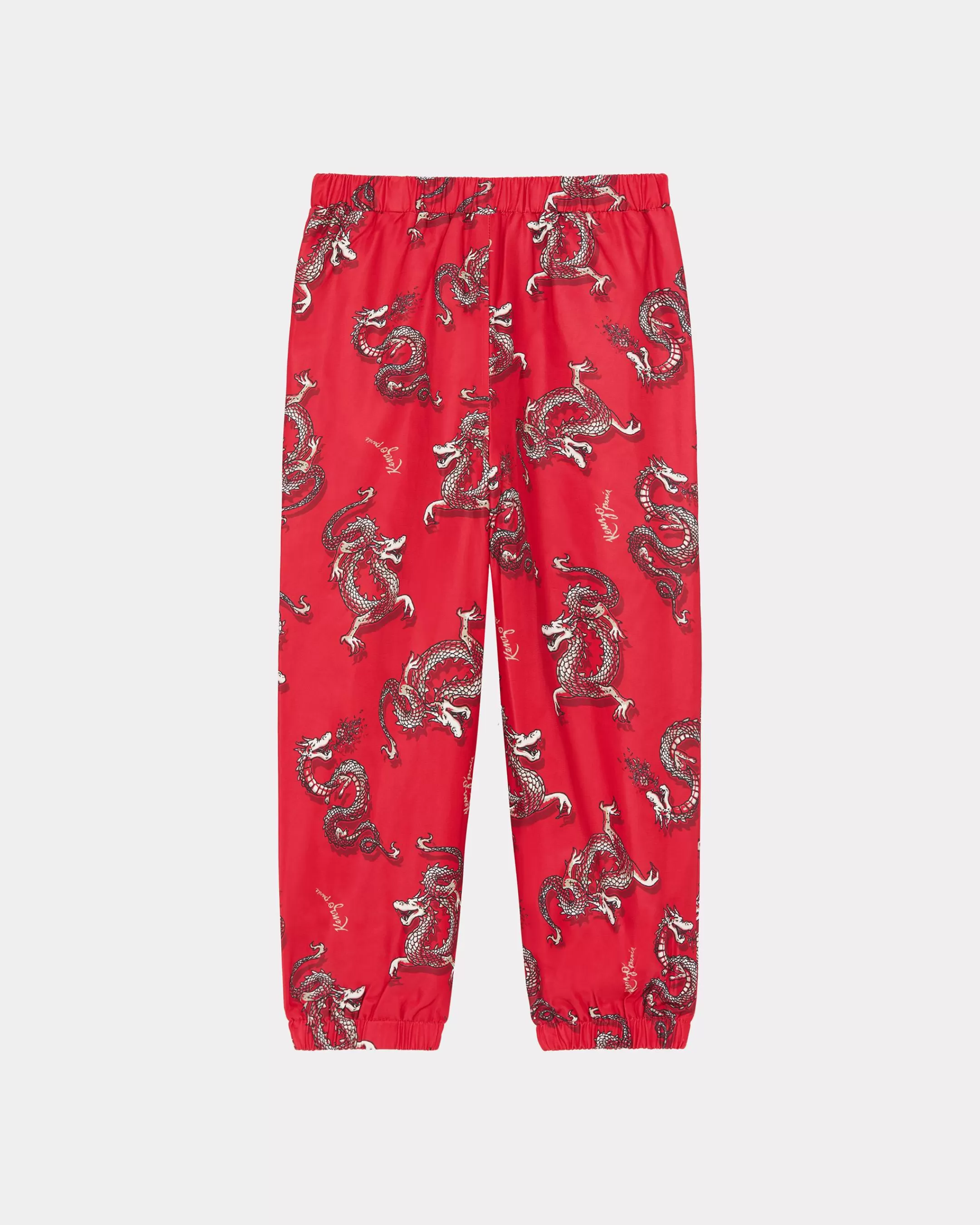 BOYS (3-12 YEARS)*KENZO Year of the Dragon' printed trousers Medium Red