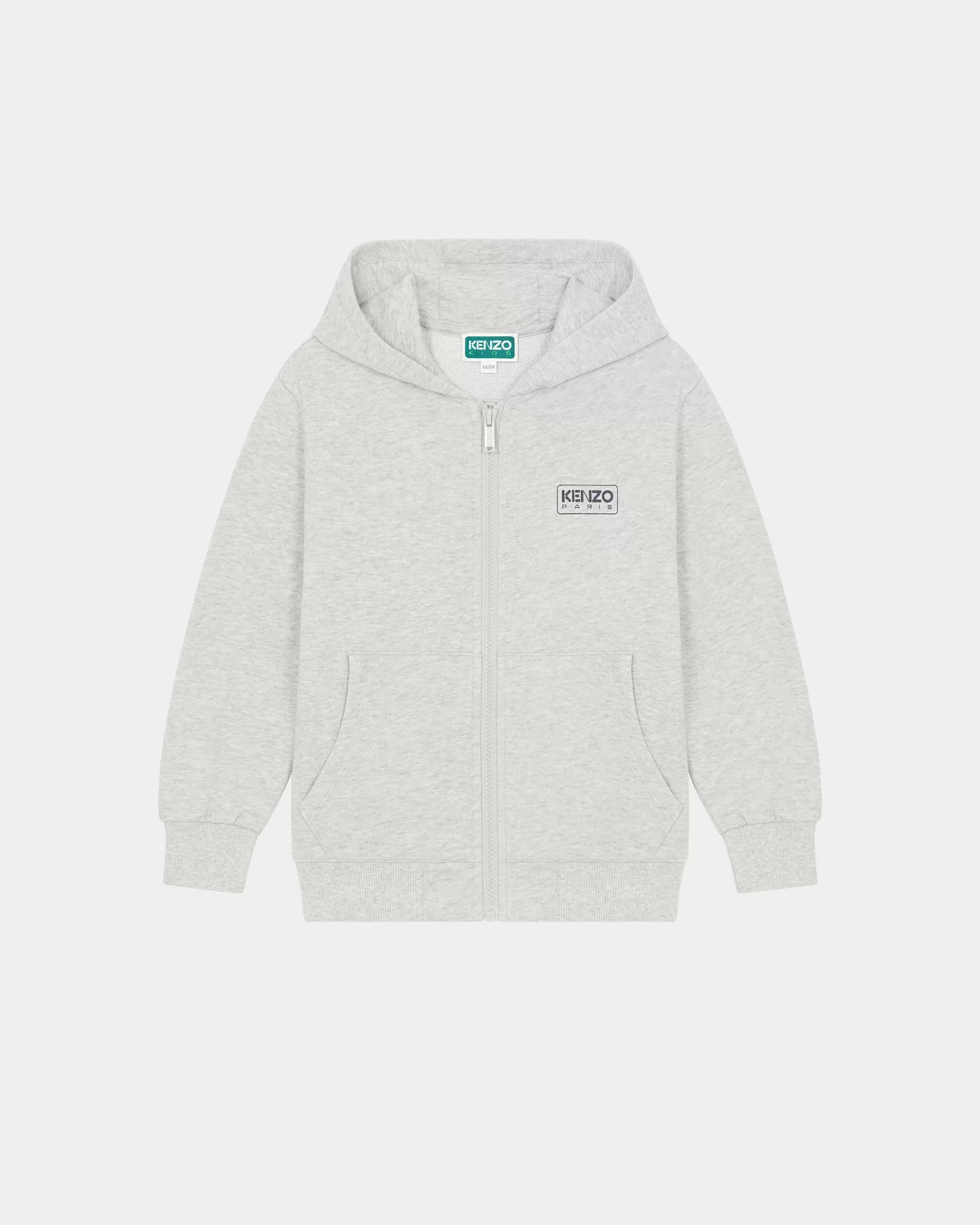 BOYS (3-12 YEARS)*KENZO Zipped hoodie sweatshirt Pale Grey